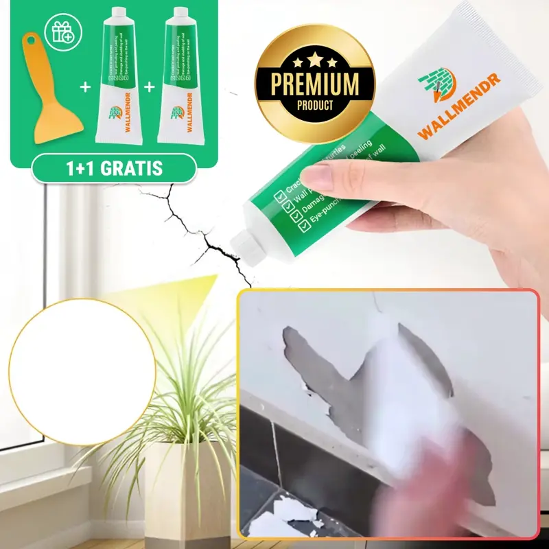 WALLMENDR – Prodotto per la riparazione rapida e la copertura delle macchie sul muro (1+1 GRATIS)