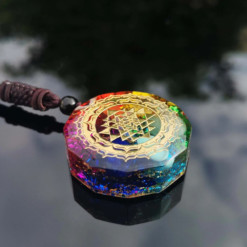 Alternative view of SRI YANTRA IN ORGONITE