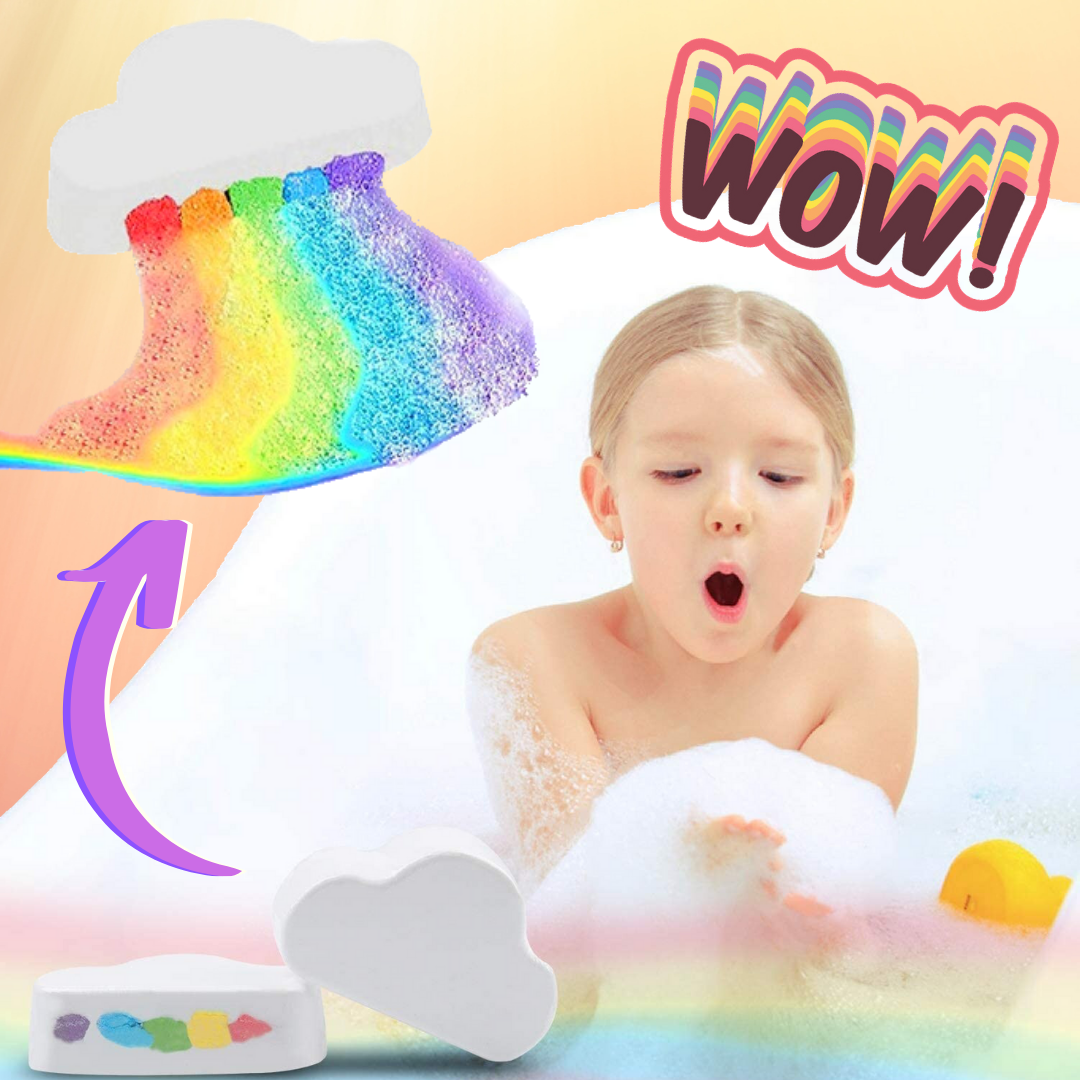 Bomba da bagno arcobaleno - Rosa Bianca (2 + 1 GRATIS) - immagine 7