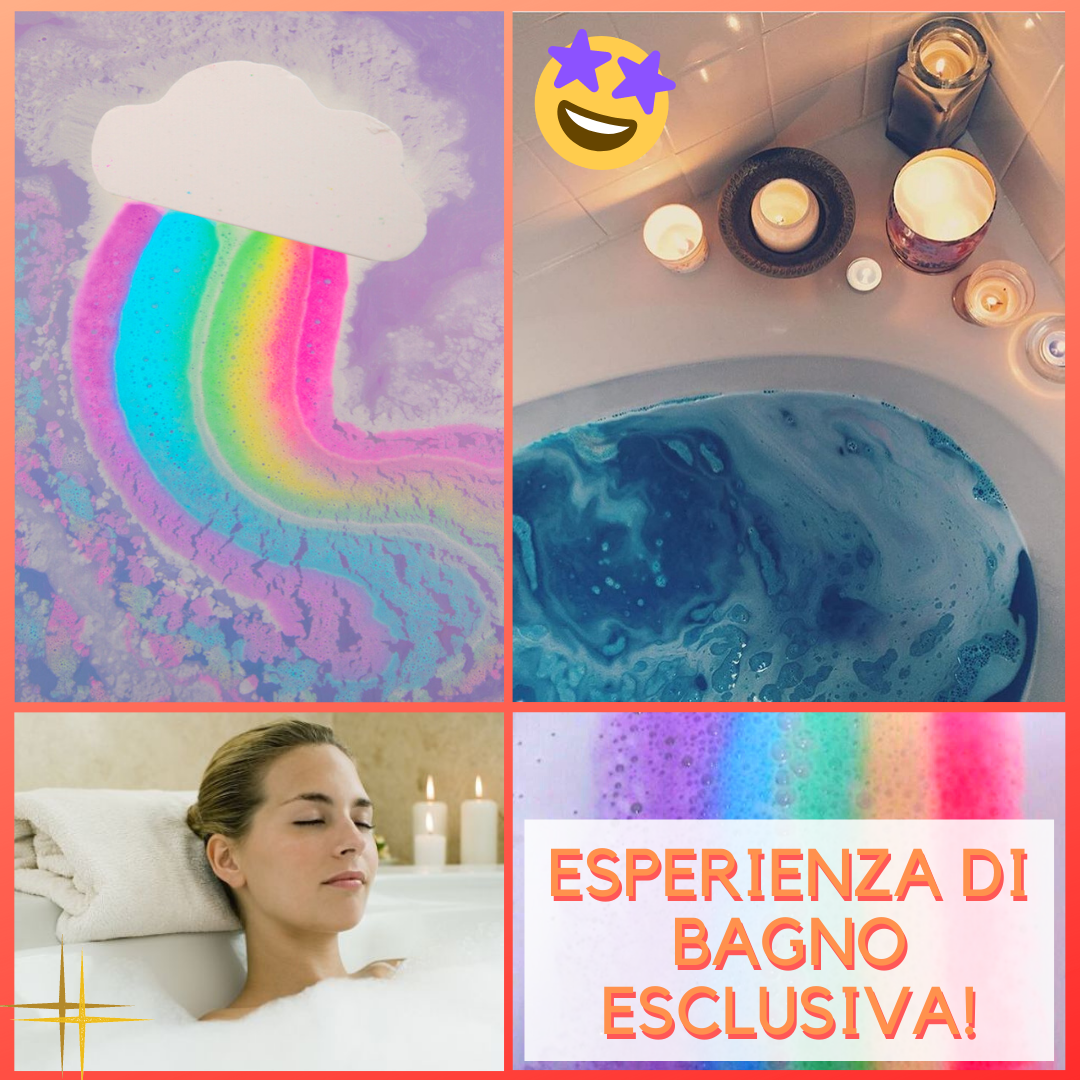 Bomba da bagno arcobaleno - Rosa Bianca (2 + 1 GRATIS) - immagine 12