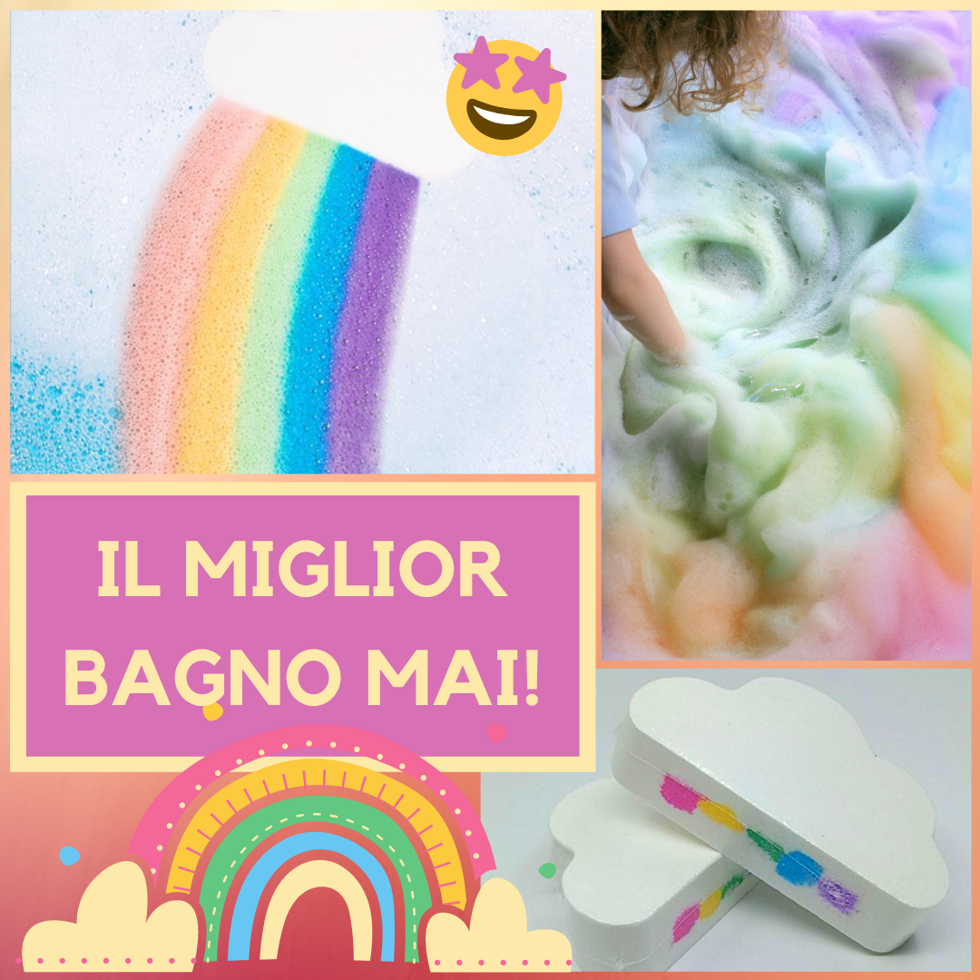 Bomba da bagno arcobaleno - Rosa Bianca (2 + 1 GRATIS) - immagine 11