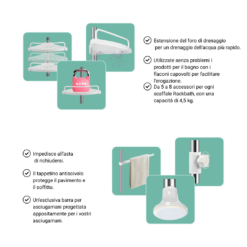 Alternative view of RACKBATH – mensola doccia che elimina il disordine e mantiene la tua doccia organizzata (senza forare, adatta a qualsiasi bagno)
