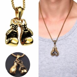 Collana con guanti da boxe