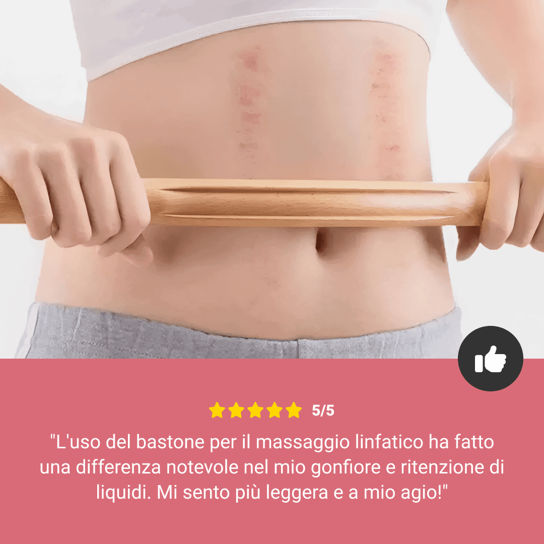 Stick massaggio linfatico di legno - immagine 7