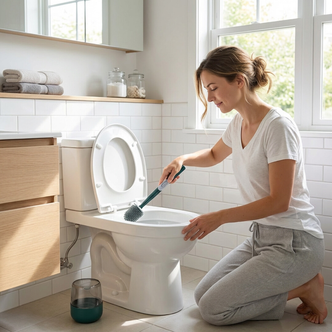 FRESHFLUSH – Scopino WC 2 in 1 con dispenser di detergente integrato - immagine 5
