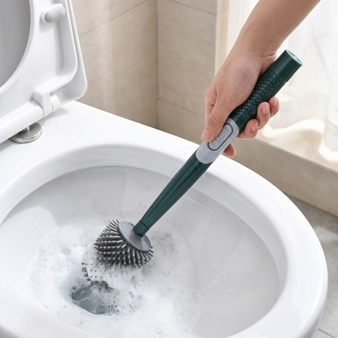 FRESHFLUSH – Scopino WC 2 in 1 con dispenser di detergente integrato - immagine 2