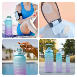 Alternative view of AquaTrio™ 3 in 1 Borraccia Motivazionale