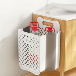 Alternative view of Cesto portabiancheria pieghevole Foldnhold™