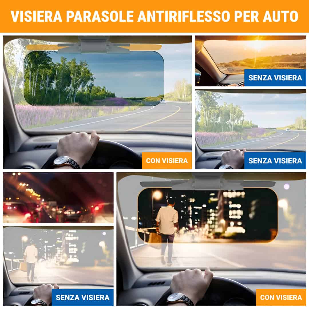 VISORSHIELD™ VISIERA SOLARE PER AUTO ANTIRIFLESSO UV - immagine 2
