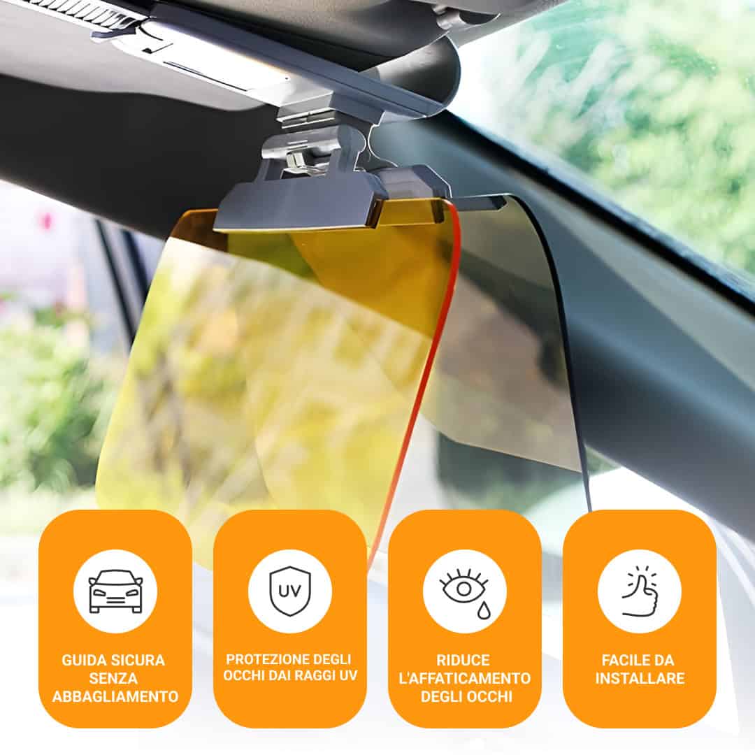VISORSHIELD™ VISIERA SOLARE PER AUTO ANTIRIFLESSO UV - immagine 5