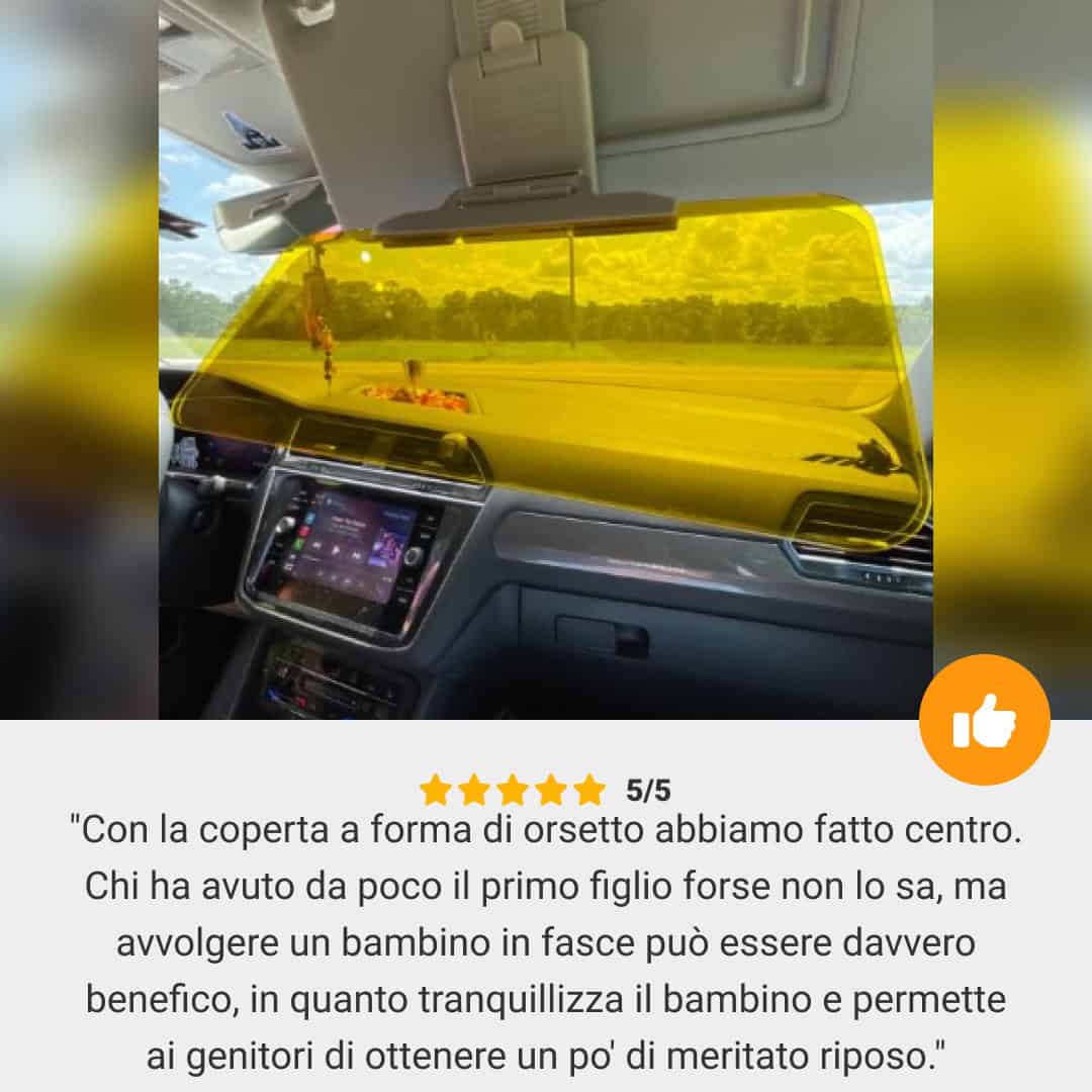 VISORSHIELD™ VISIERA SOLARE PER AUTO ANTIRIFLESSO UV - immagine 7