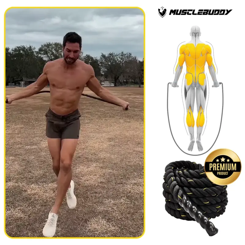 MUSCLEBUDDY® Corda da salto con pesi