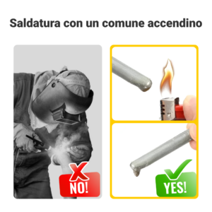 Alternative view of BRAZERODS™ – Bacchette per Saldatura e Brasatura in Alluminio (3+3 GRATIS!)