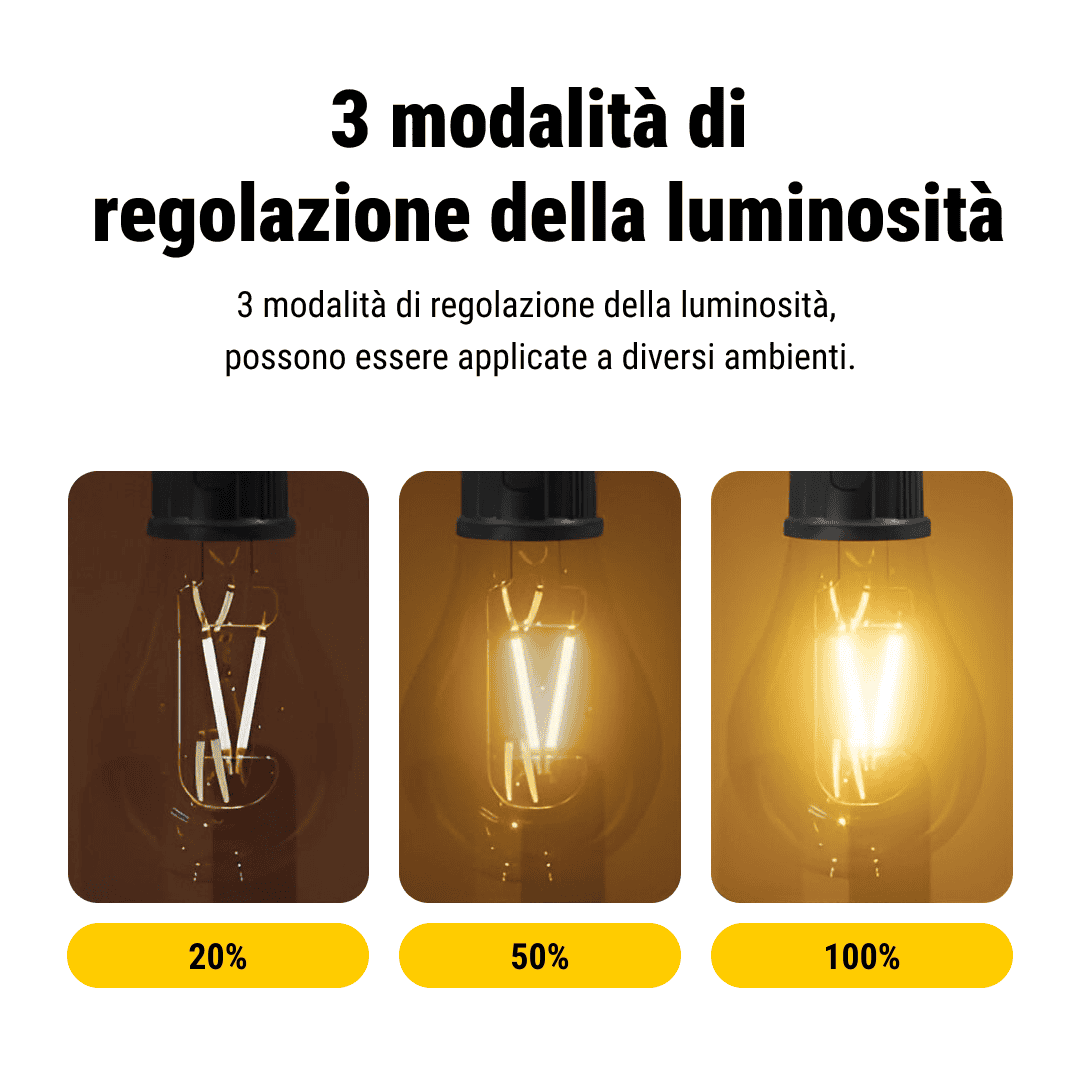 LAMPADINE RICARICABILI ILLUMI™ - 2 PEZZI - immagine 3