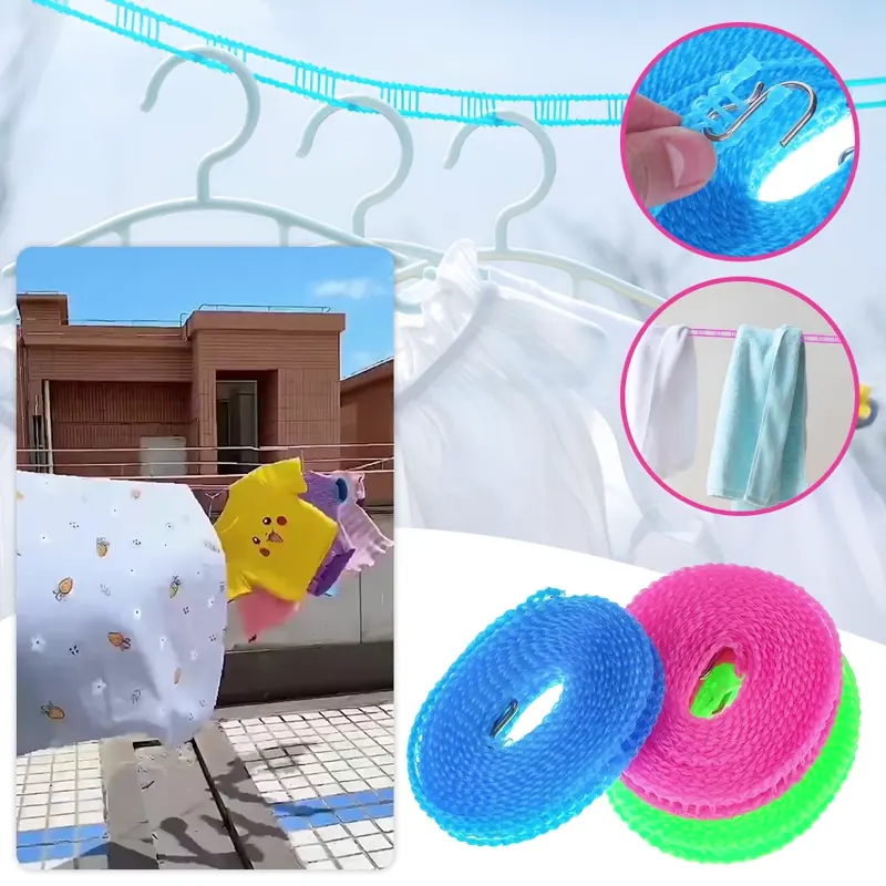 STENDIBIANCHERIA PORTATILE IN NYLON DRYLINES™ 5M - 2+1 gratis!