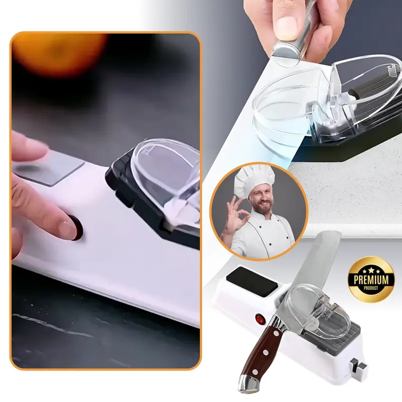 RAZORKNIFE – affilatore elettrico per coltelli per lame perfettamente affilate in pochi secondi