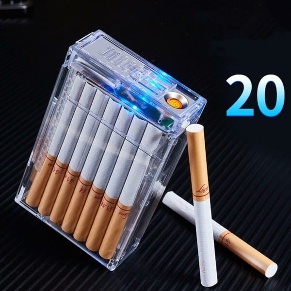 PORTASIGARETTE IN ACRILICO CON ACCENDINO ELETTRICO LIGHTERCASE™ - immagine 7