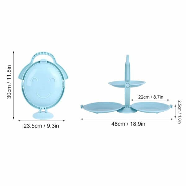 TRIOTRAY™ VASSOIO DA PORTATA PIEGHEVOLE A 3 LIVELLI - immagine 10