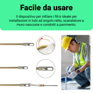 Alternative view of Wirelead™ – Strumento per la Filettatura dei Fili Elettrici 15 m