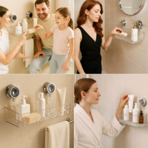 Alternative view of Cestello a ventosa trasparente LotionRack™