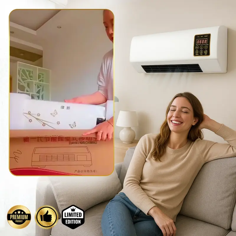 Enchantia – Ventilatore con Funzione Riscaldamento e Ventilazione, Montaggio Senza Attrezzi