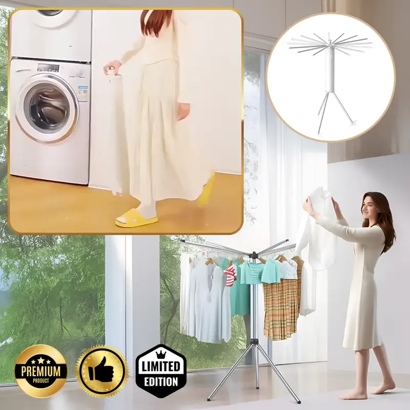 VIRELLO™ - Stendibiancheria a Piovra Pieghevole