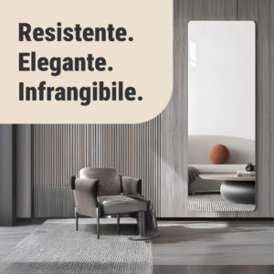 Alternative view of MirrorFlex™ specchio acrilico flessibile autoadesivo 120 x 40 cm