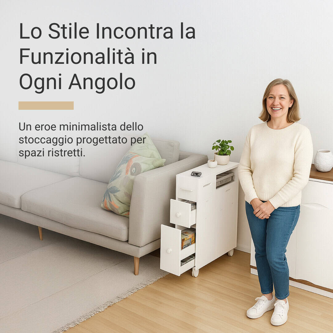 CornerEase™ - Armadietto ad Angolo Sottile per Bagno - immagine 2
