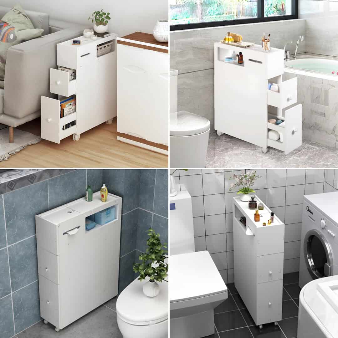 CornerEase™ - Armadietto ad Angolo Sottile per Bagno - immagine 5