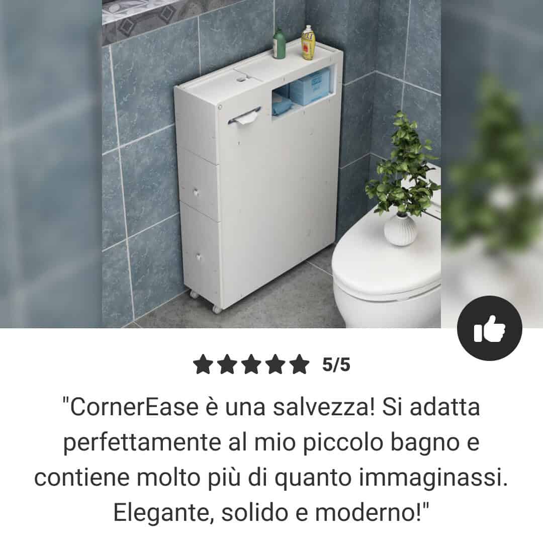 CornerEase™ - Armadietto ad Angolo Sottile per Bagno - immagine 7
