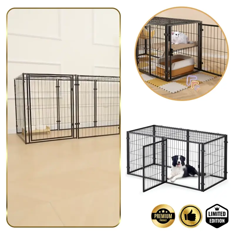 Pawz™ - Recinto pieghevole multifunzione per cani con porta e tetto removibile