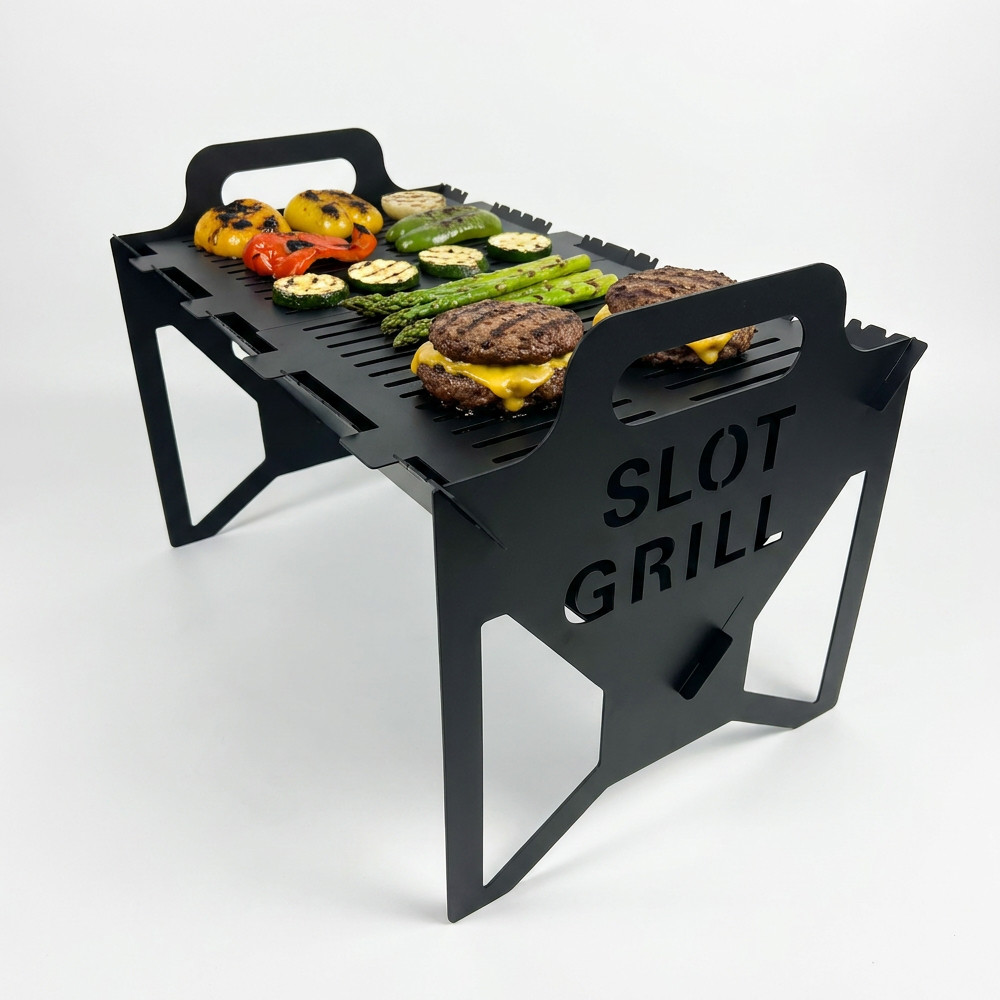 Grillix™ - Barbecue pieghevole portatile in acciaio - immagine 6